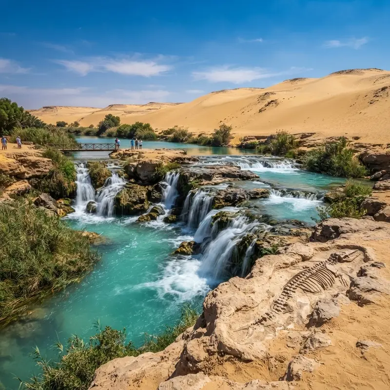 رحلة خاصة إلى وادي الحيتان وشلالات وادي الريان بالفيوم